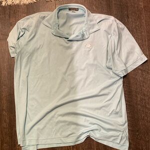 Mens polo peter millar summer comfort blue medium columbia cc